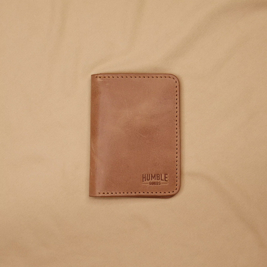 Vertical Card Wallet | Charcoal Black