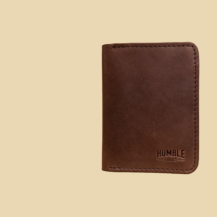 Vertical Card Wallet | Coffee Brown - Humble Goods