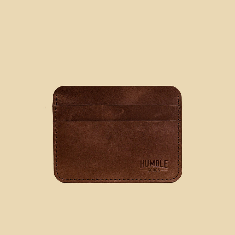 Simple Card Wallet | Coffee Brown - Humble Goods