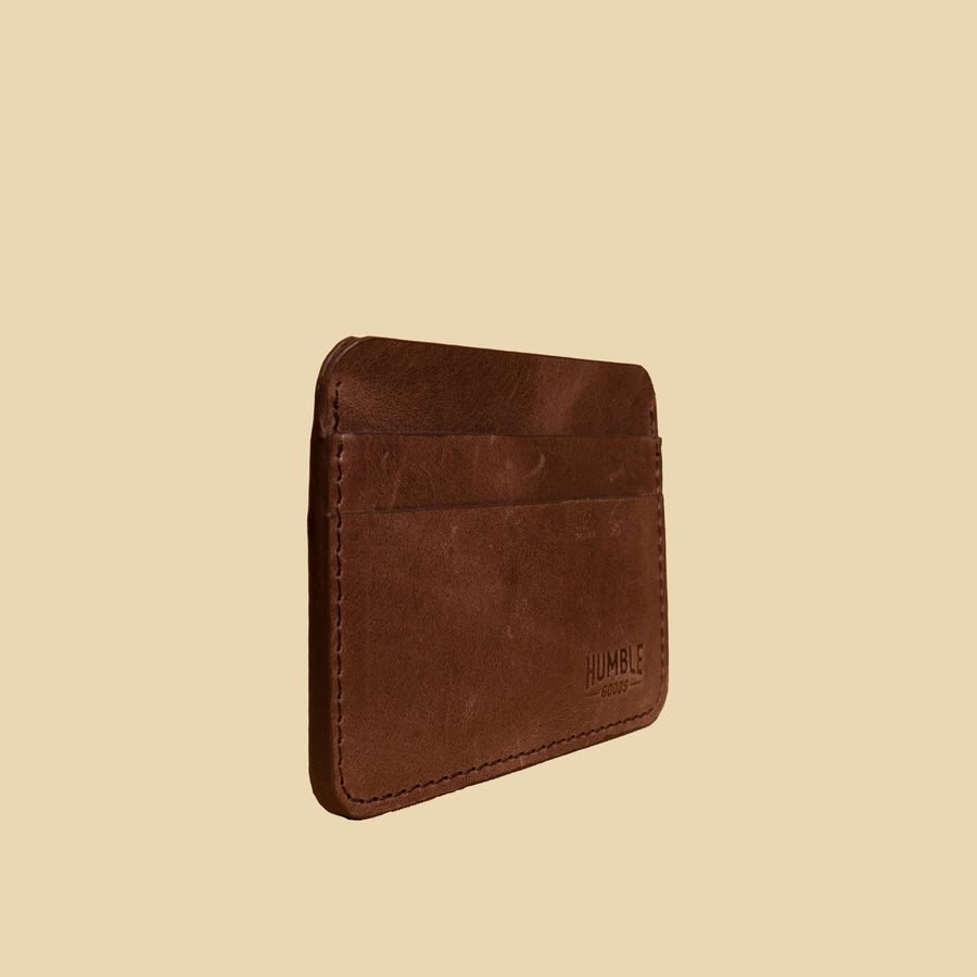 Simple Card Wallet | Coffee Brown - Humble Goods
