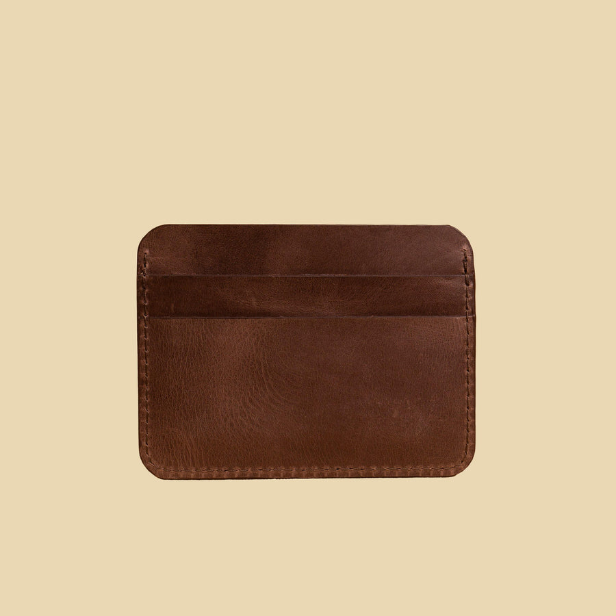 Simple Card Wallet | Coffee Brown - Humble Goods