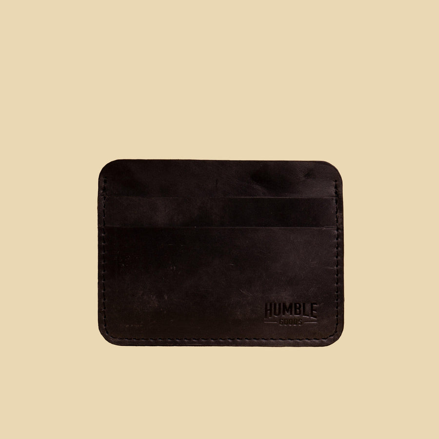 Simple Card Wallet | Charcoal Black - Humble Goods
