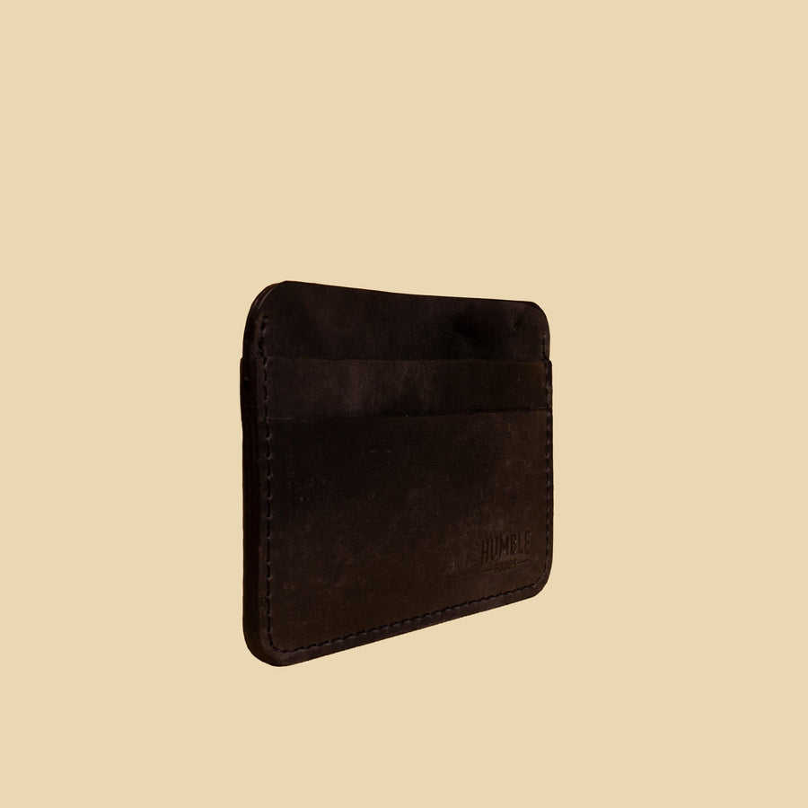 Simple Card Wallet | Charcoal Black - Humble Goods