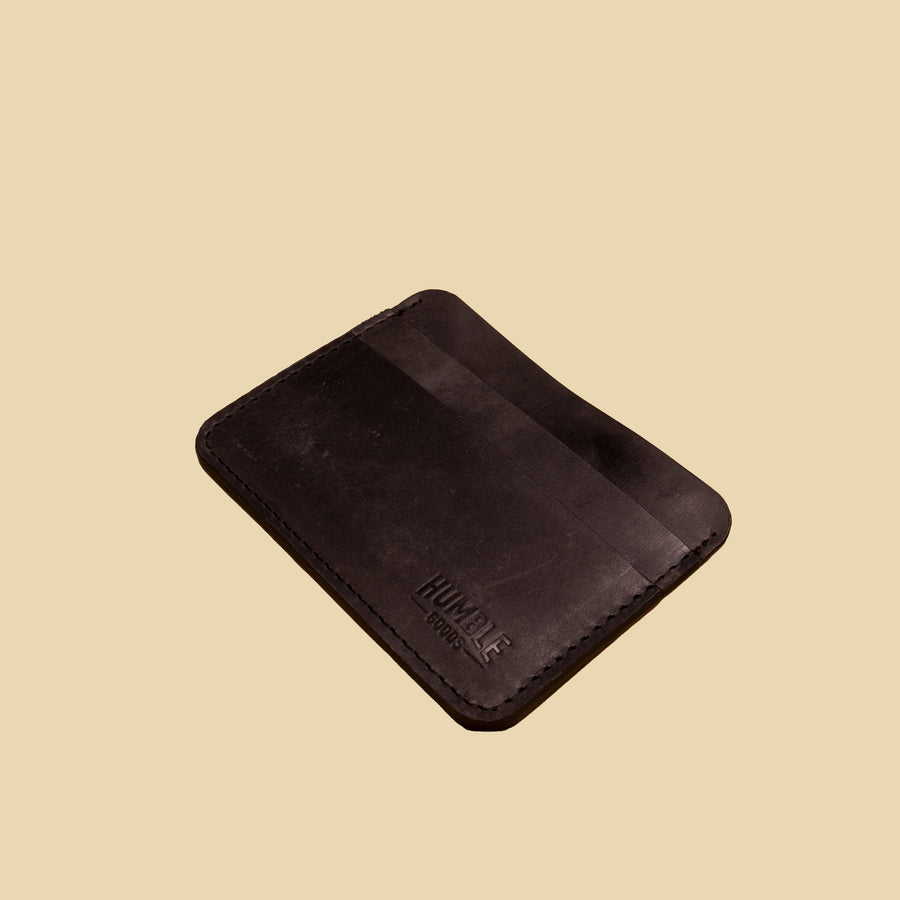 Simple Card Wallet | Charcoal Black - Humble Goods